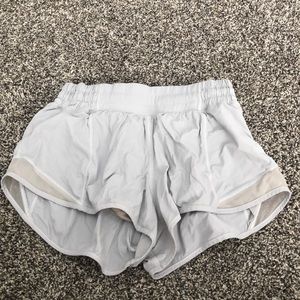 White Lululemon Shorts 2.5”